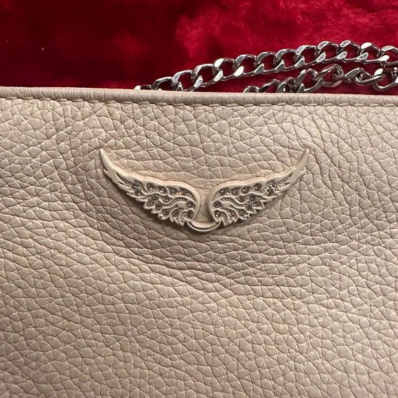 Zadig & Voltaire Rock phone pouch in almond beige - Picture 7 of 8